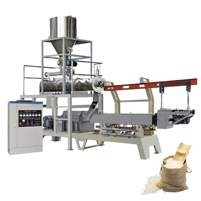 Mesin Extruder Lini Produksi Beras Buatan CE ISO 100kg / Jam