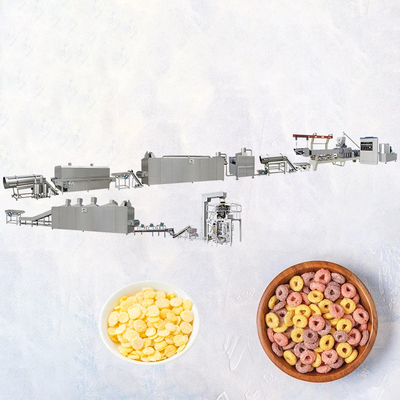 38CrMoAL Screw Corn Flakes Lini Produksi Makanan Ringan 25000x1500x2200mm