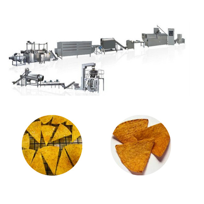 Gas Diesel Jagung Doritos Tortilla Chips Mesin Lini Pengolahan 100kw