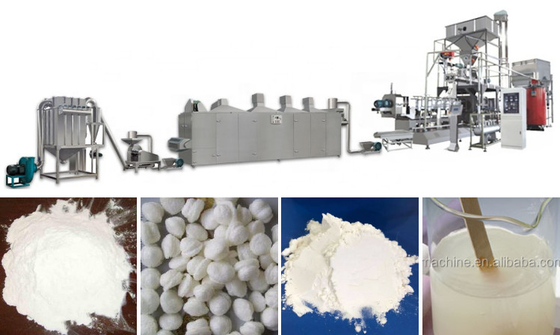 Mesin Pati Modifikasi Pregelatinized 150 - 200kg / H Output Tinggi